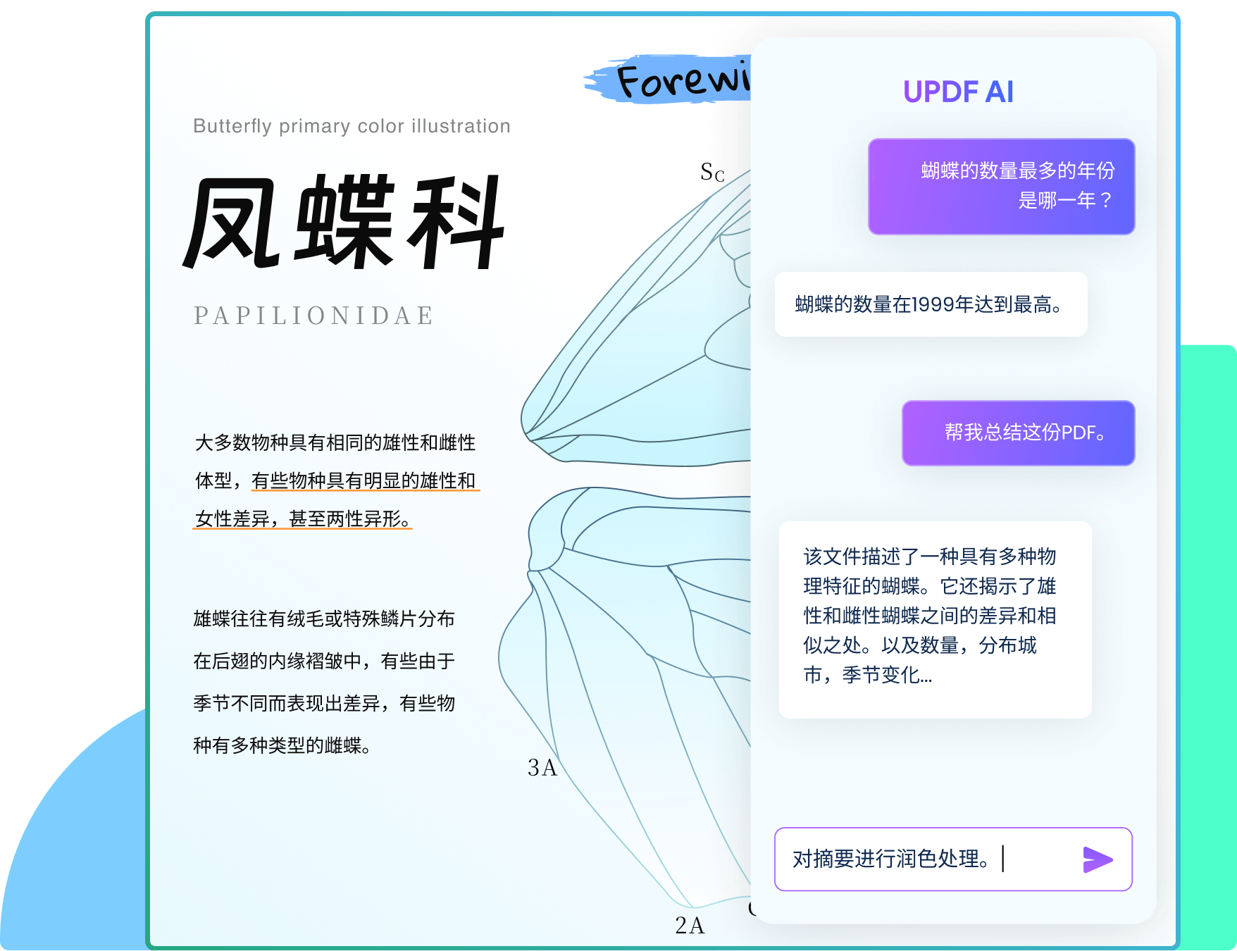 和UPDF AI对话