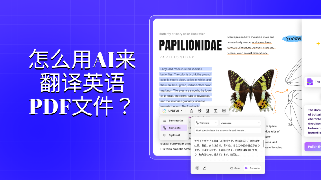 怎么用AI来翻译英语PDF文件？AI翻译PDF教程来了