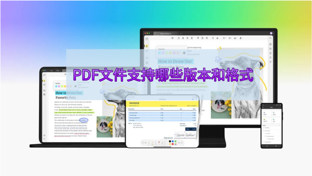 PDF文件支持哪些版本和格式？怎么选择？