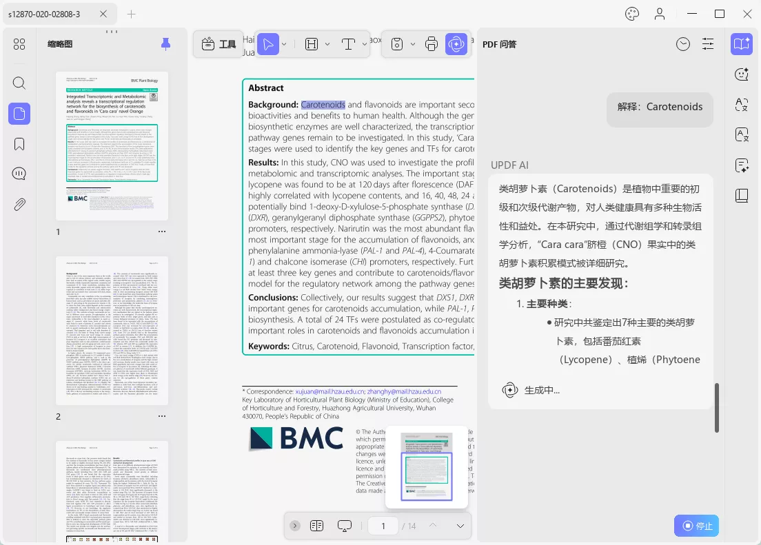 解释PDF文档专业术语